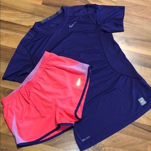 NIKE T SHIRT AND SHORTS SET